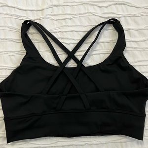 Cross Cross Black Sports Bra